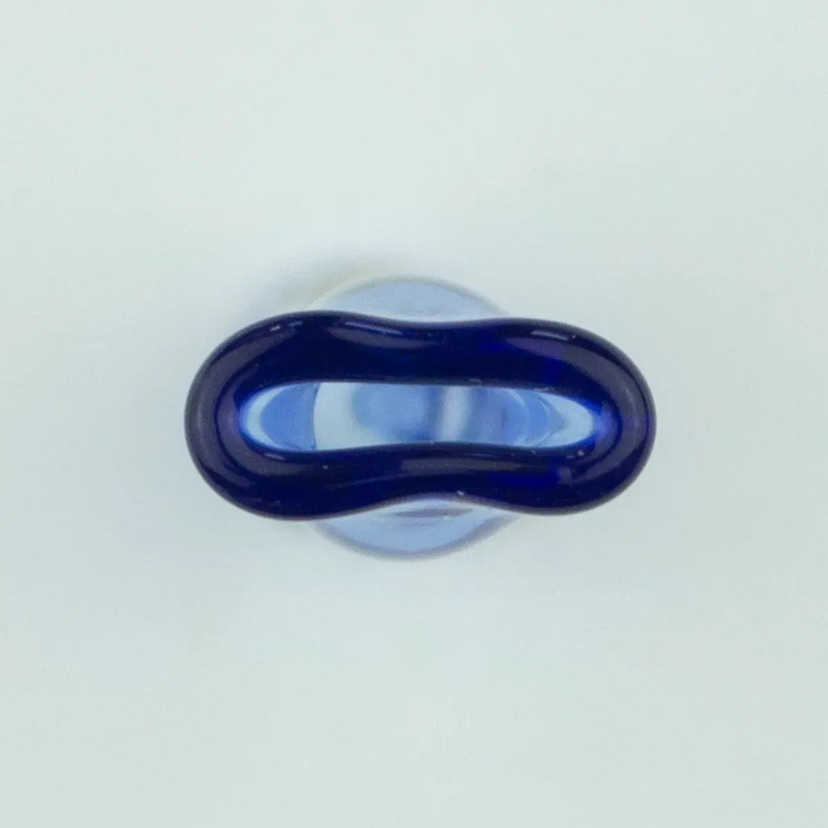 Mini imagen del tercio superior del producto Standard chafado italiano Azul semi-transparente de la serie Standard Series de Boropuff